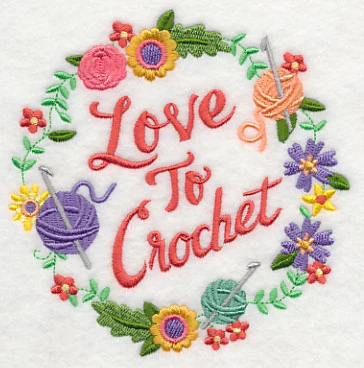 Love To Crochet Wreath - Image 4