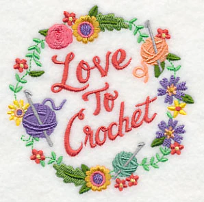 Love To Crochet Wreath - Image 5