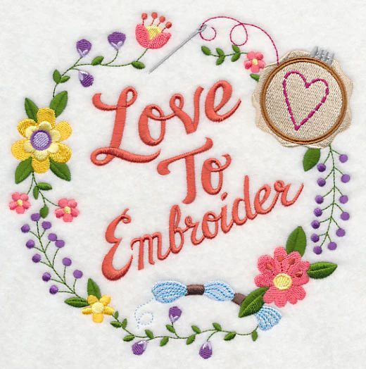 Love To Embroider Wreath - Image 2