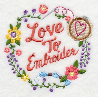 Love To Embroider Wreath - Image 5