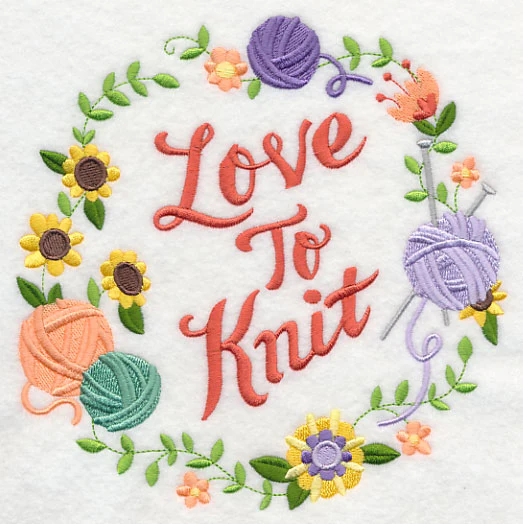 Love To Knit Wreath - Image 2
