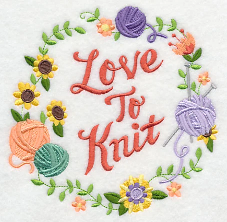 Love To Knit Wreath - Image 3