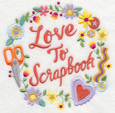 Love To Scrapbook Wreath - Image 3