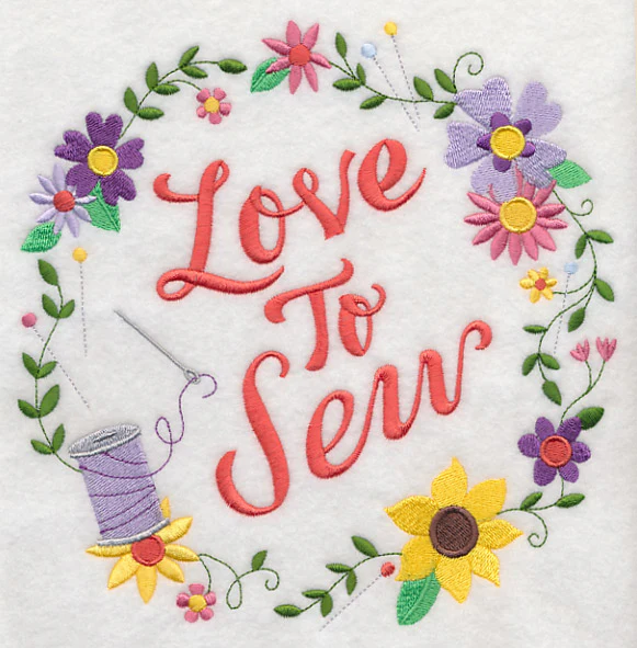 Love To Sew Wreath