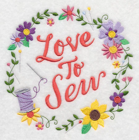 Love To Sew Wreath - Image 3