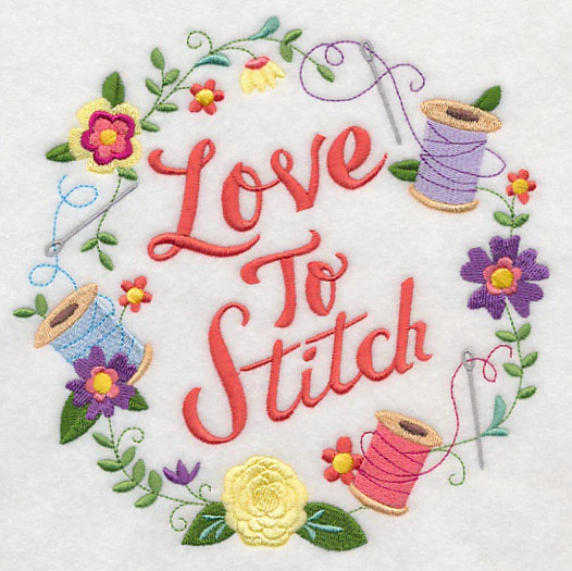 Love To Stitch Wreath - Image 2