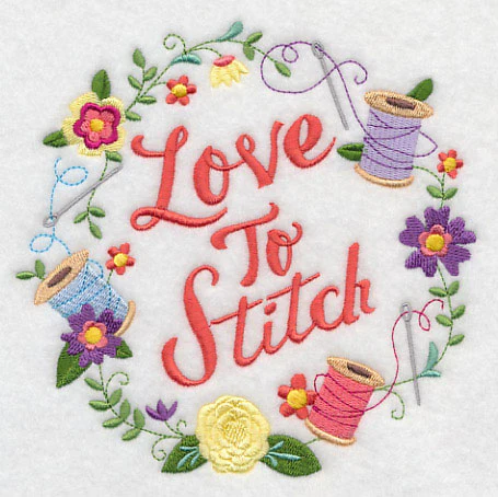 Love To Stitch Wreath - Image 3