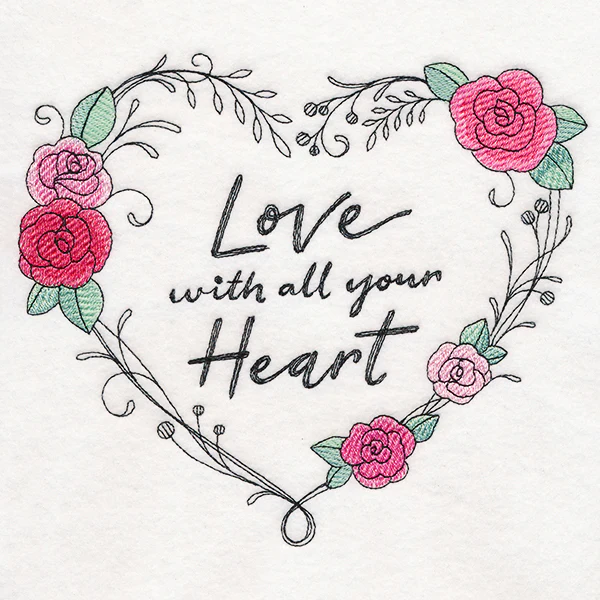 Love With All Your Heart Wreath