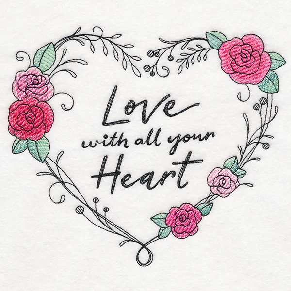 Love With All Your Heart Wreath - Image 2