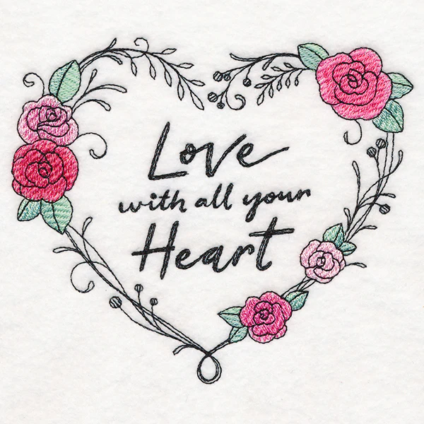Love With All Your Heart Wreath - Image 3