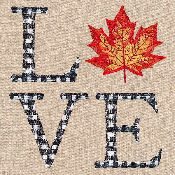 Love with Fall Maple Leaf - Image 3