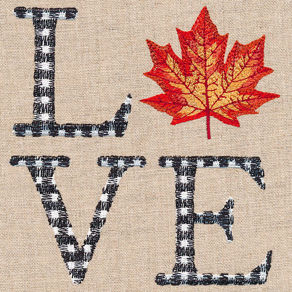 Love with Fall Maple Leaf - Image 4
