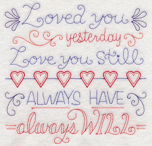 Loved You Yesterday, Love You Still Square (Vintage) - Image 2