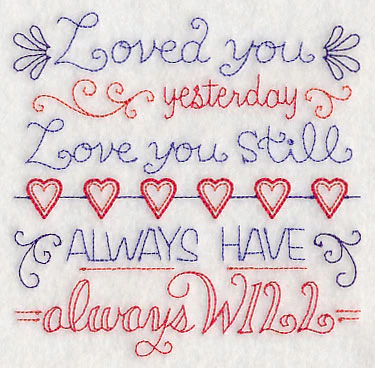 Loved You Yesterday, Love You Still Square (Vintage) - Image 4