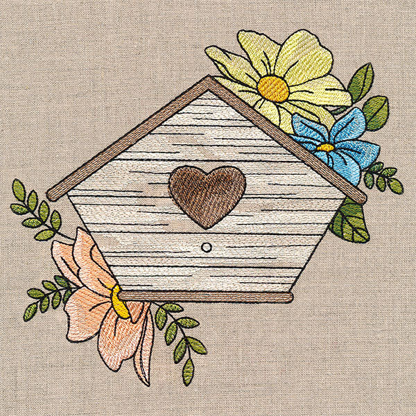 Lovely Birdhouse and Blooms - Image 5