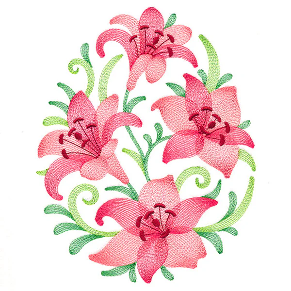 Lovely Lilies Easter Egg - Image 5