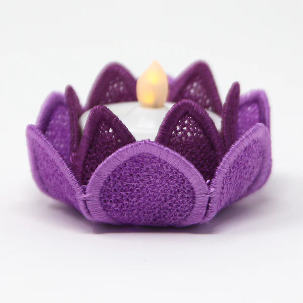 Lovely Lotus Tea Light Holder (Lace) - Image 5