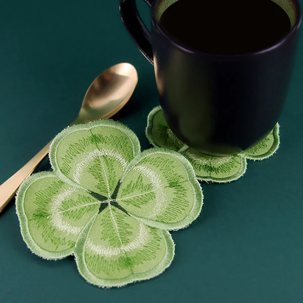 Lucky Clover Coaster (In-the-Hoop) - Image 4