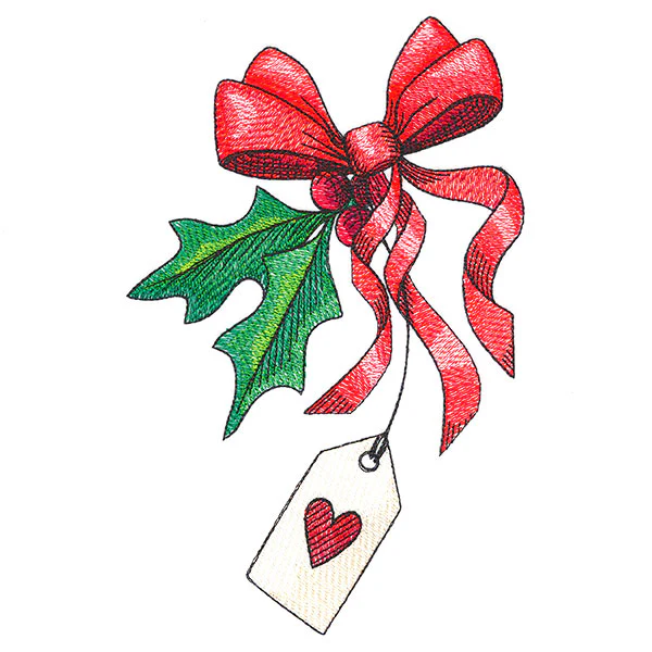 Made with Love and Holly Gift Bag Accent - Image 2