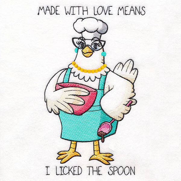 Made with Love Means I Licked the Spoon Chicken - Image 2