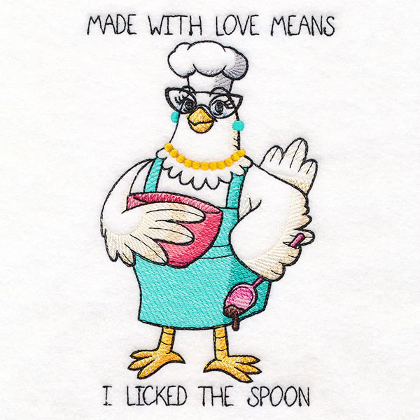 Made with Love Means I Licked the Spoon Chicken - Image 3