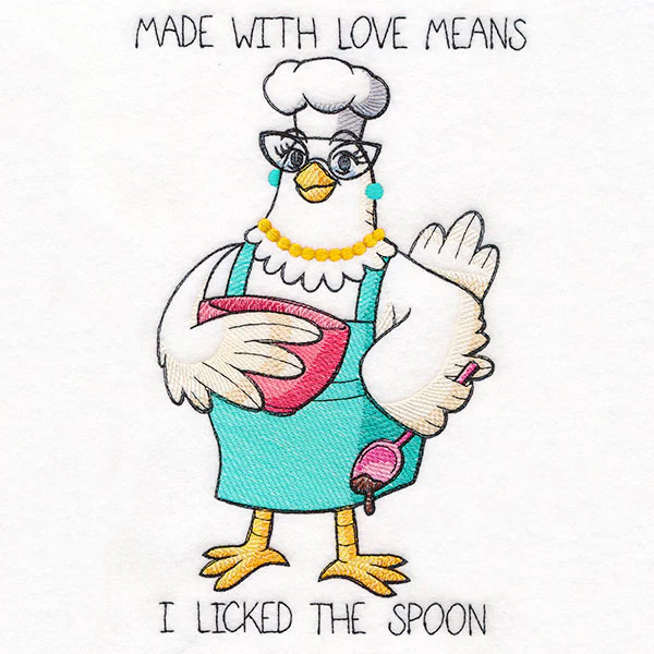 Made with Love Means I Licked the Spoon Chicken - Image 4