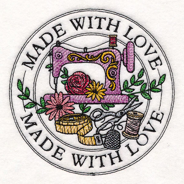 Made with Love Sewing Stamp - Image 7