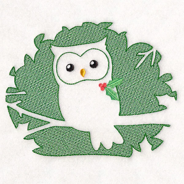 Magical Christmas Creatures - Owl (Embossed) - Image 3