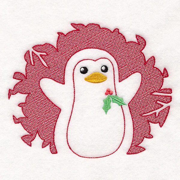Magical Christmas Creatures - Penguin (Embossed) - Image 3