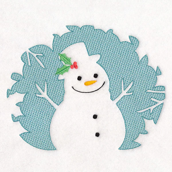 Magical Christmas Creatures - Snowman (Embossed) - Image 4