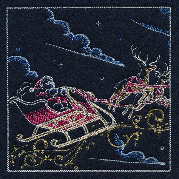 Magical Christmas Evening Scene Panel 1 - Image 5