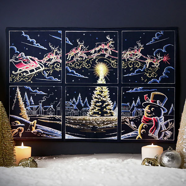 Magical Christmas Evening Scene Panel 2 - Image 4