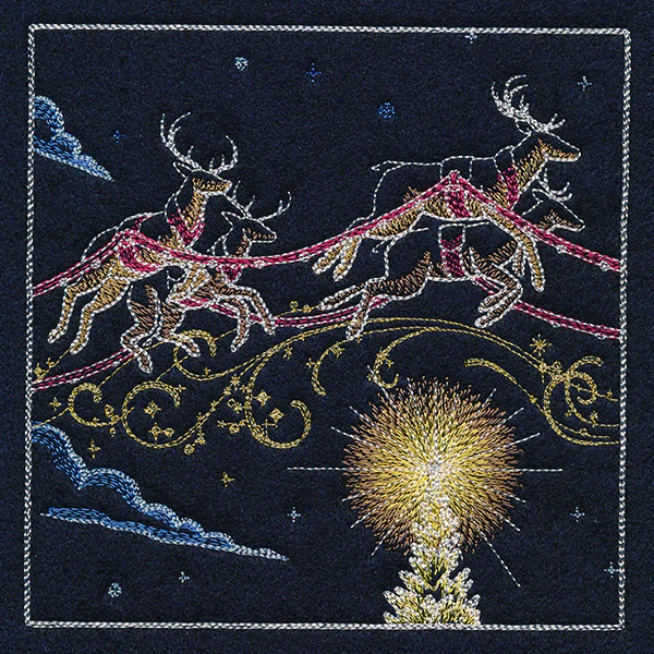 Magical Christmas Evening Scene Panel 2 - Image 5