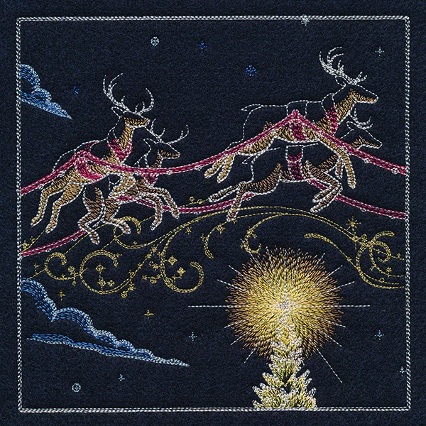 Magical Christmas Evening Scene Panel 2 - Image 9
