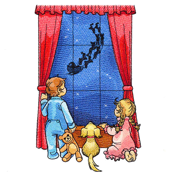 Magical Christmas Window Scene - Image 2