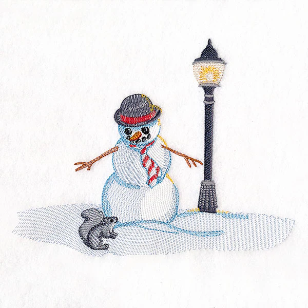 Magical Winter - Snowman in Bowler Hat - Image 2