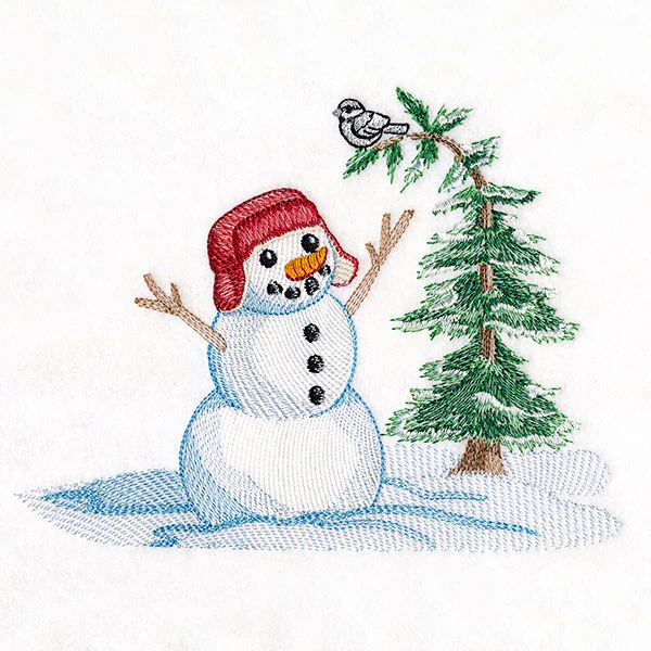 Magical Winter - Snowman in Duck Hat - Image 2