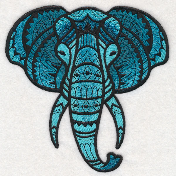 Majestic Elephant (Blackwork) - Image 2