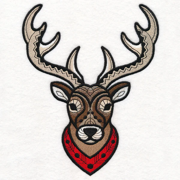 Majestic Reindeer (Blackwork) - Image 4