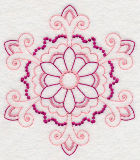 Majestic Snowflake Fancy (Candlewicking) - Image 2