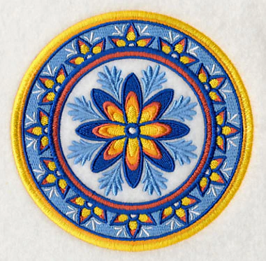 Majolica Flower Medallion - Image 4