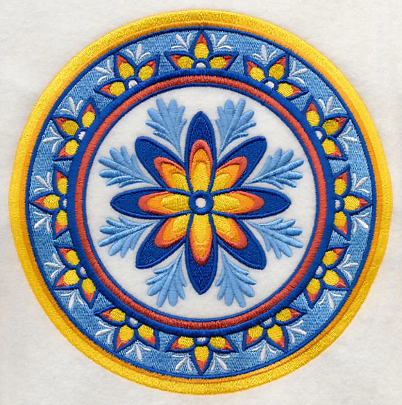 Majolica Flower Medallion - Image 6