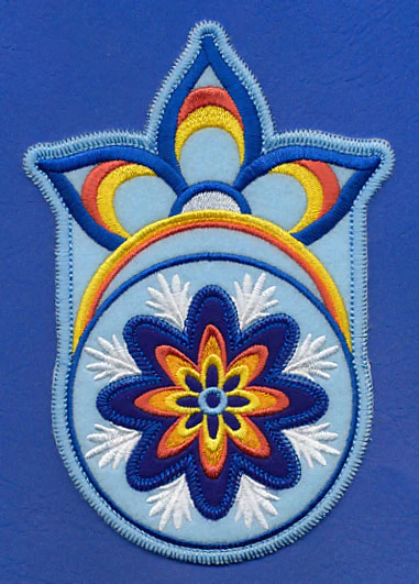 Majolica Flower Silverware Holder (In-the-Hoop)