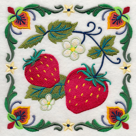 Majolica Strawberry Square - Image 2