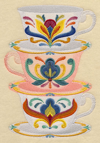 Majolica Tea Party - Teacups - Image 5