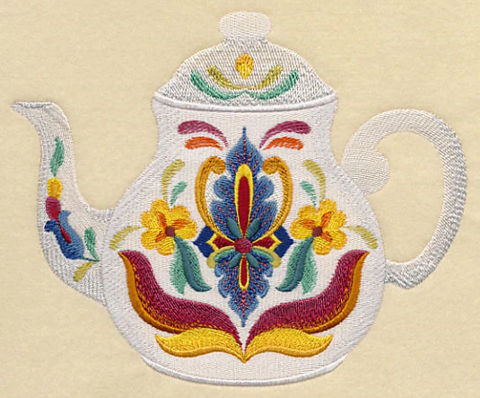 Majolica Tea Party - Teapot - Image 3
