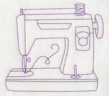 Make It Sew Machine 3 (Redwork) - Image 3