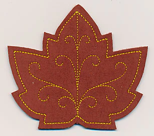 Maple Leaf Coaster (In-the-Hoop) - Image 2