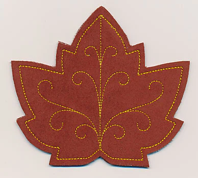 Maple Leaf Coaster (In-the-Hoop) - Image 3