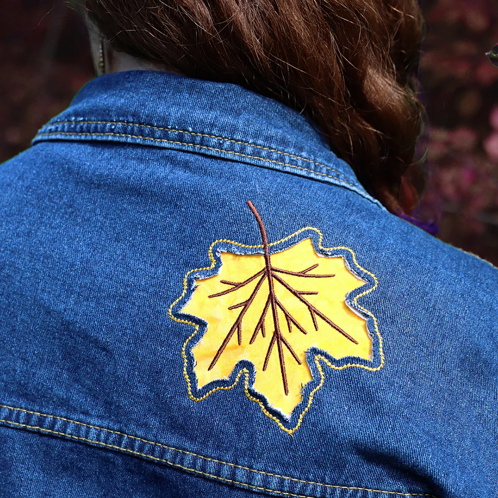 Maple Leaf Silhouette (Reverse Applique) - Image 3
